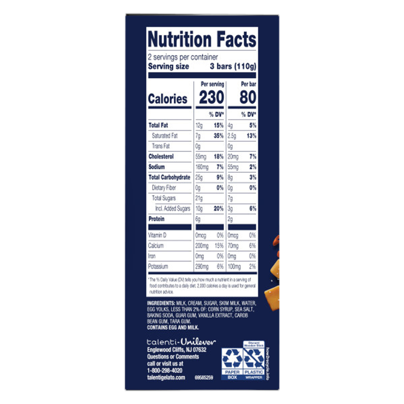 Vanilla Caramel Mini Gelato Bar