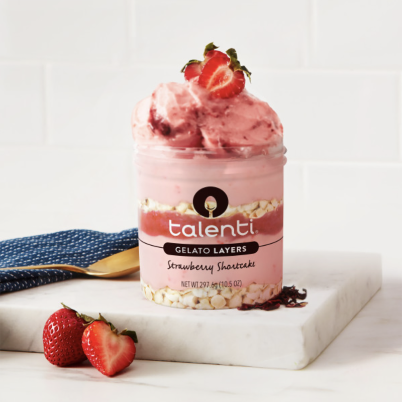 Strawberry Shortcake Gelato Layers